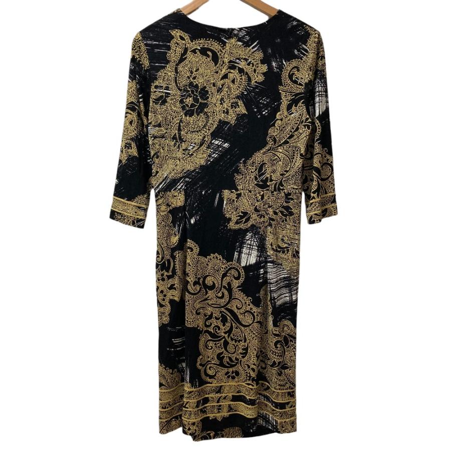 LEONARD FASHION 良品 レオナール カンカンストレッチ 総柄 ワンピース