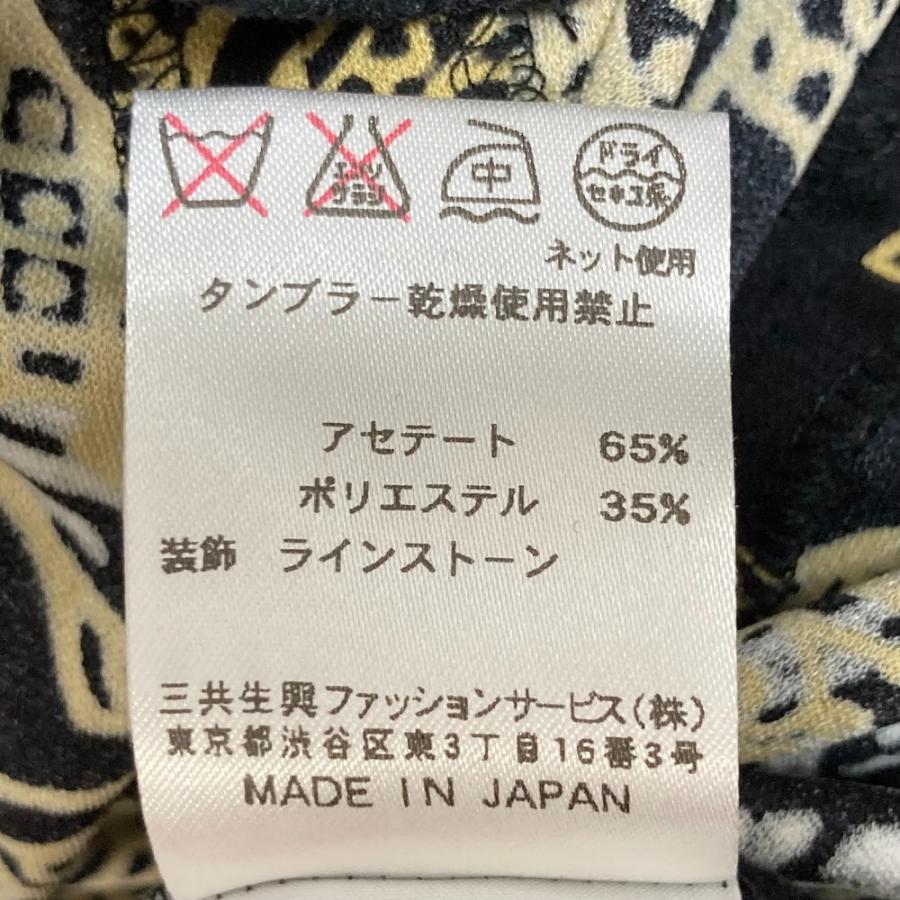 LEONARD FASHION 良品 レオナール カンカンストレッチ 総柄 ワンピース