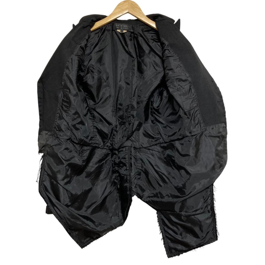 BLACK COMME des GARCONS AD2017 ポリ縮ジャケット COMME des GARCONS 美品 コムコム コムデギャルソン ポリ縮絨 シングル