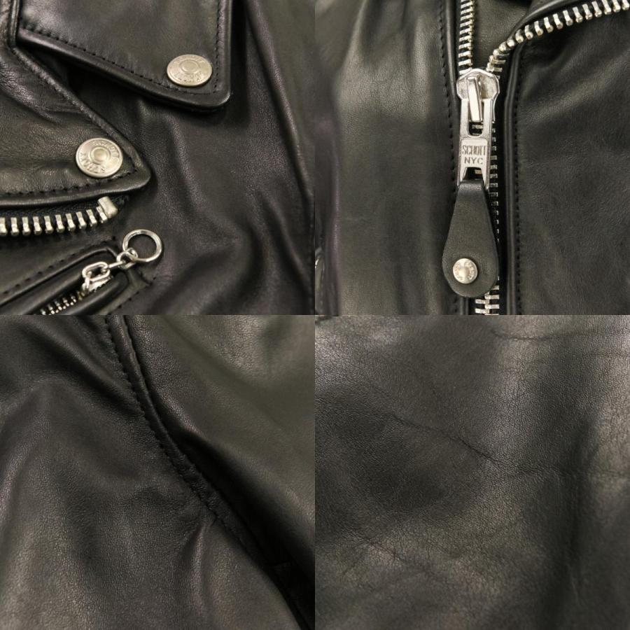 SCHOTT（ショット） 良品 レザー Wライダース ジャケット 176WJS