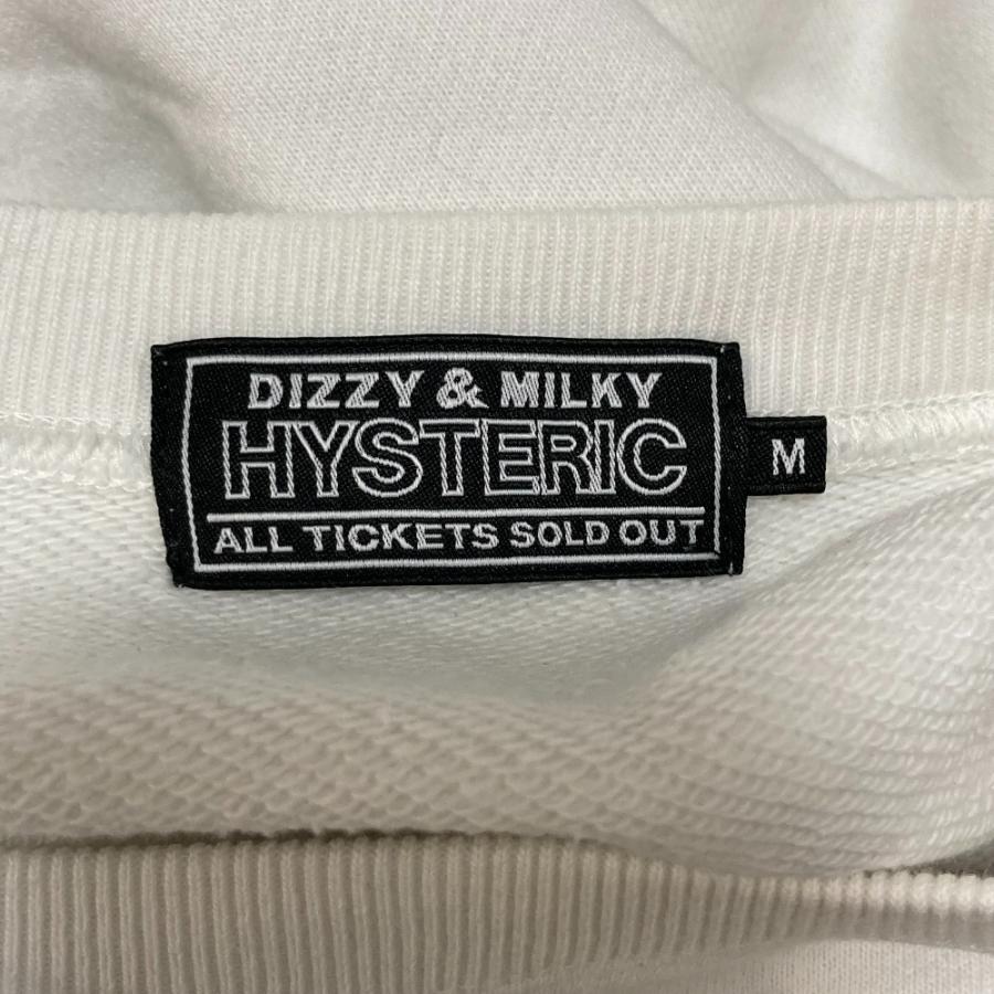 『HYSTERIC GLAMOUR』 スウェット　ヒスガール　ホワイト　【M】 HYSTERIC GLAMOUR（ヒステリックグラマー） 良品 HYSTERIC DIZZY&MILKY