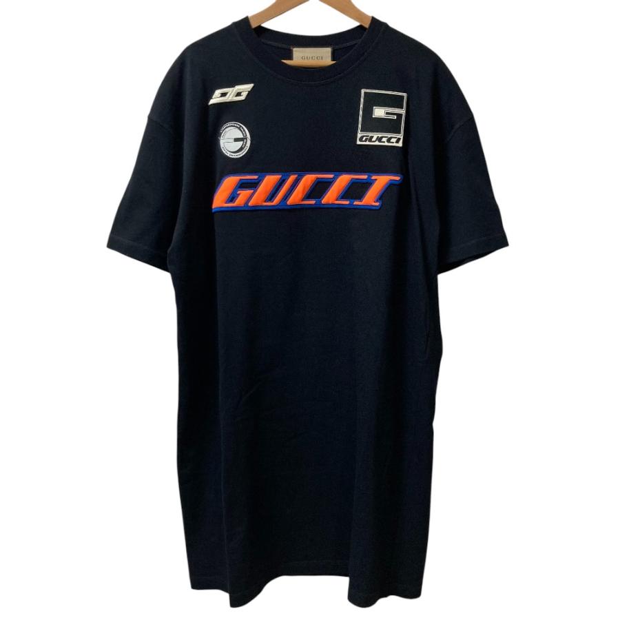 GUCCI（グッチ） 美品 MOTOロゴ ハーフスリーブ ロングTシャツ 775503