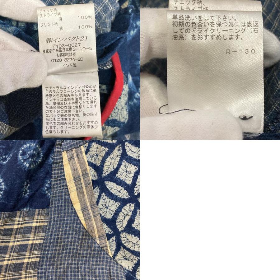 良品 RALPH LAUREN ラルフローレン リネンコットン パッチワーク