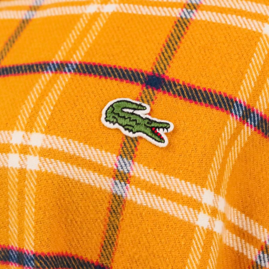 LACOSTE（ラコステ） 新品同様 長袖 膝丈 チェック コットンフランネル