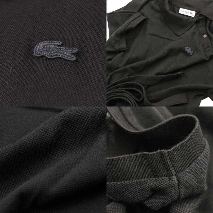 LACOSTE（ラコステ） 美品 斜めボタンポロドレス ロング ワンピース