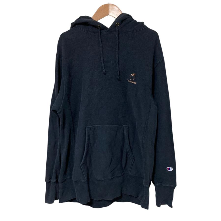 良品 Champion チャンピオン ロンハーマン別注 青単タグ復刻 リバースウィーブ パーカー CWSN118 サイズS ネイビー メンズ レディース 古着 中古 USED Champion（チャンピオン） 良品 ロンハーマン別注 青単タグ復刻