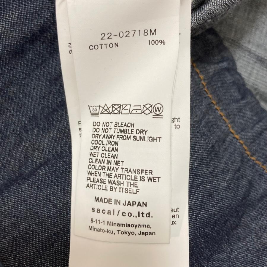sacai（サカイ） 美品 Cotton Denim Blouson デニムシャツジャケット