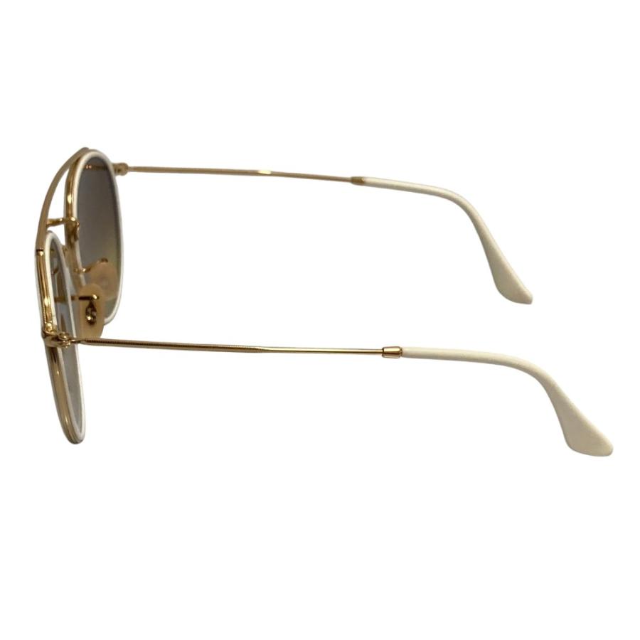 美品 Ray-Ban レイバン ミラーレンズ 度なし サングラス RB3647-N ホワイト×ゴールドフレーム レディース 古着 中古 USED Ray-Ban（レイバン） 美品 ミラーレンズ 度なし サングラス RB3647-N