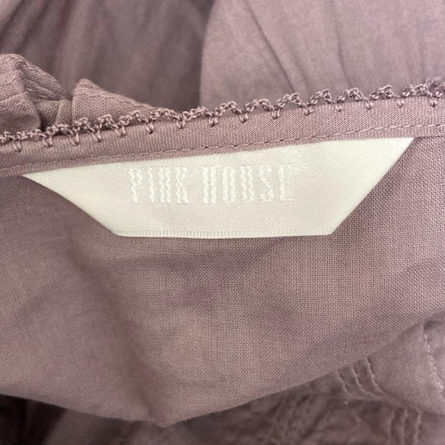 良品 PINK HOUSE ピンクハウス はしごリボンローンワンピース A2103FAY256 パープル レディース 古着 中古の画像