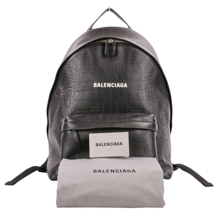 BALENCIAGA（バレンシアガ） 良品 EVERYDAY BACKPACK クロコ型押し