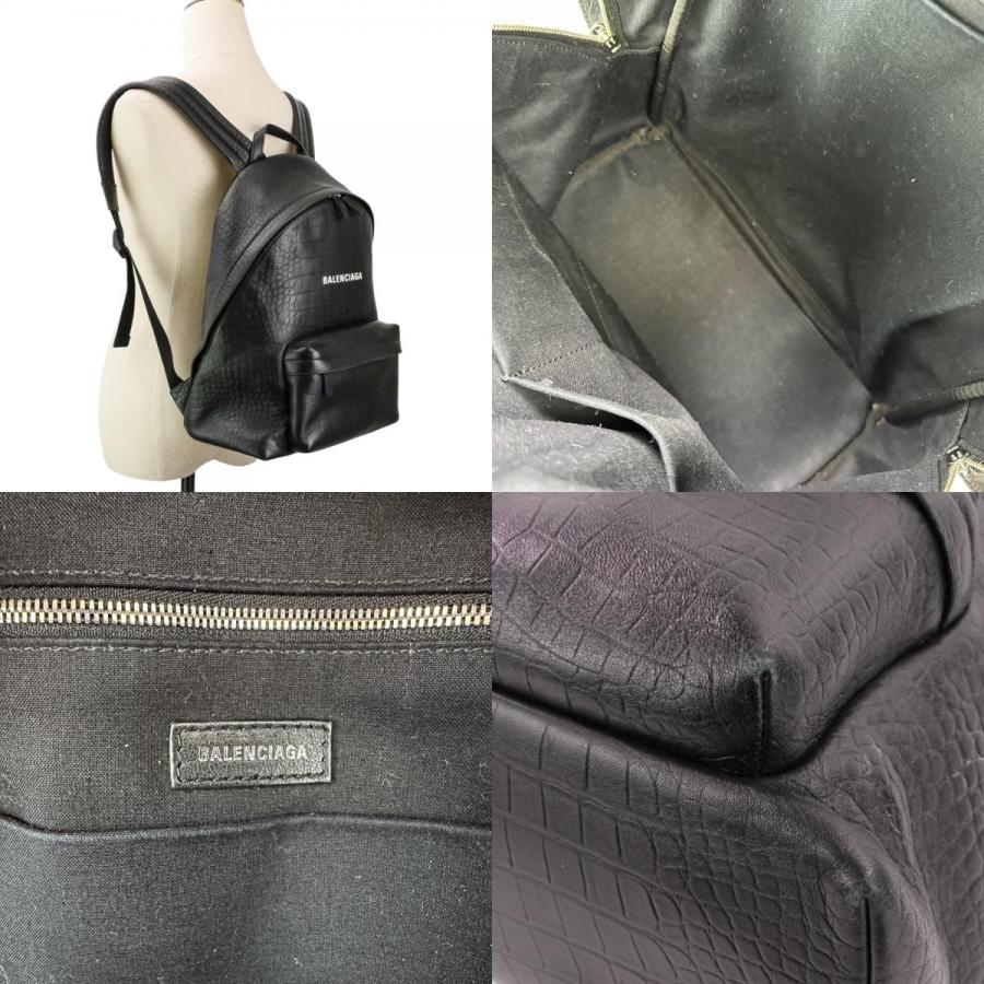 BALENCIAGA（バレンシアガ） 良品 EVERYDAY BACKPACK クロコ型押し