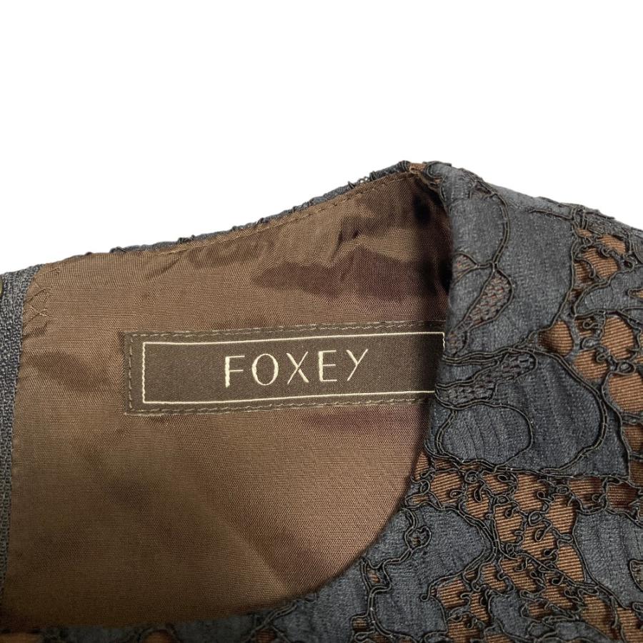 FOXEY（フォクシー） 良品 Manuet フラワーレース ノースリーブドレス