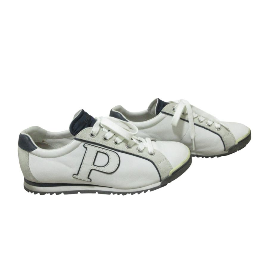 美品✨プラダスポーツスニーカー 美品 PRADA SPORTS プラダスポーツ レザー スニーカー 4E2193 7 約25cm