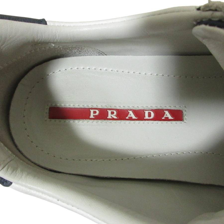 美品 PRADA SPORTS プラダスポーツ レザー スニーカー 4E2193 7 約25cm