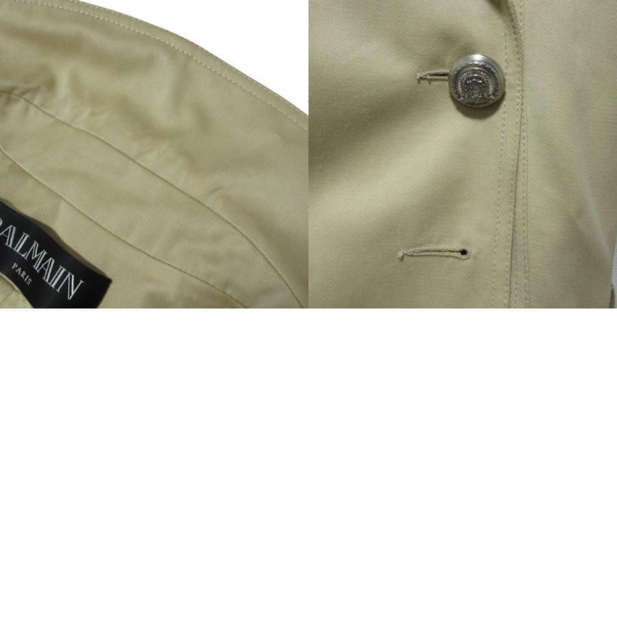 BALMAIN（バルマン） 良品 ロールアップ袖 クロップドトレンチコート