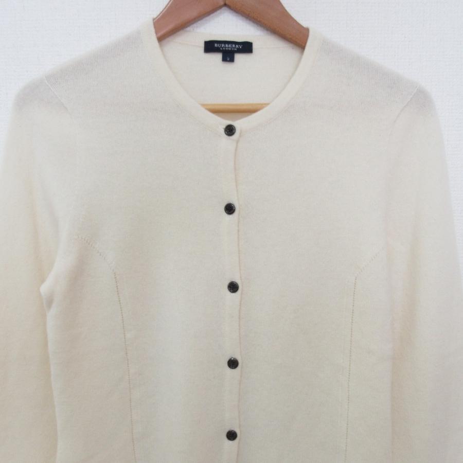 美品 BURBERRY LONDON バーバリーロンドン カシミヤ100％ クルーネック