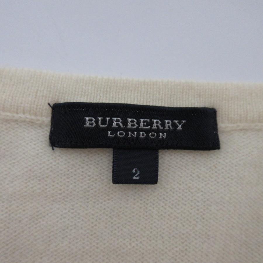 希少！BURBERRY LONDON カシミヤ100%アンサンブル カーディガン 美品 BURBERRY LONDON バーバリーロンドン カシミヤ100％ クルーネック
