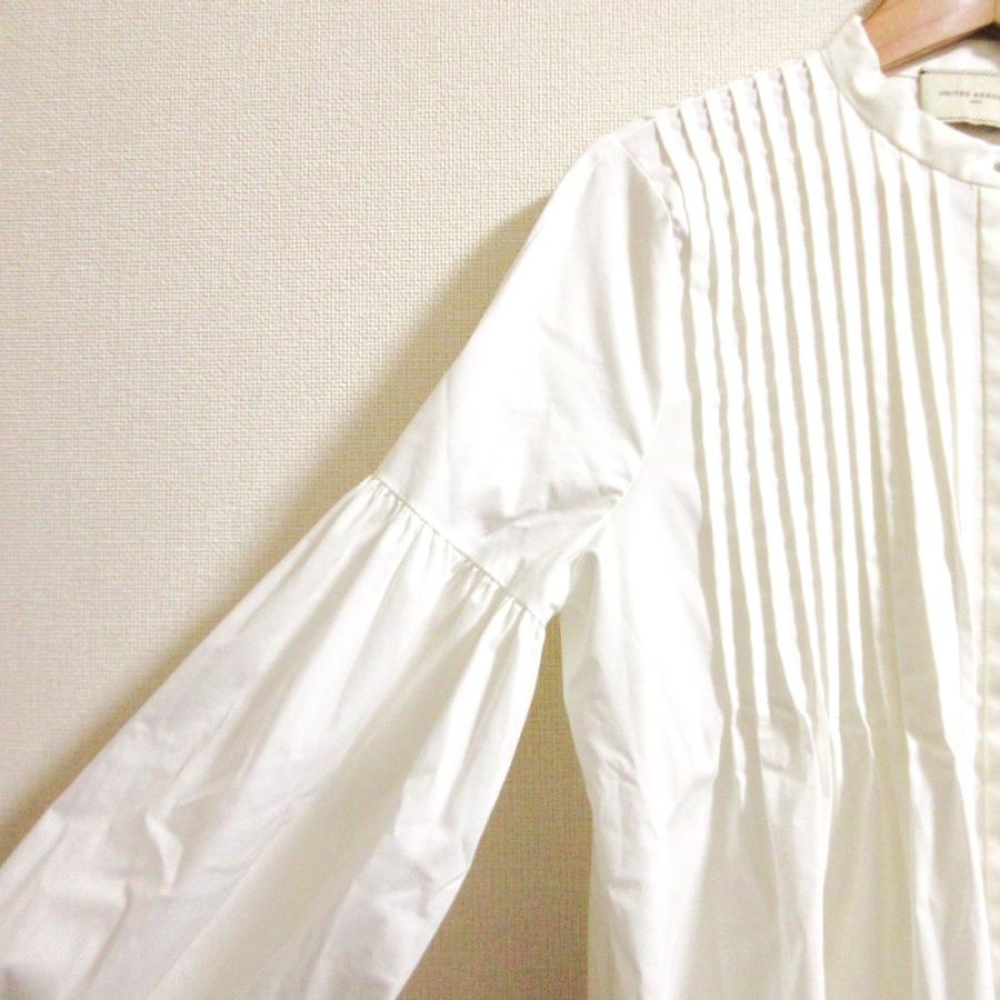 UNITED ARROWS ユナイテッドアローズ ブラウス M 白 【古着】【中古】【送料無料】 UNITED ARROWS - UNITED ARROWS ユナイテッドアローズ ブラウス M 白