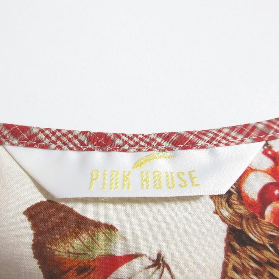 PINK HOUSE（ピンクハウス） 美品 オータムチェリーとうさぎプリント