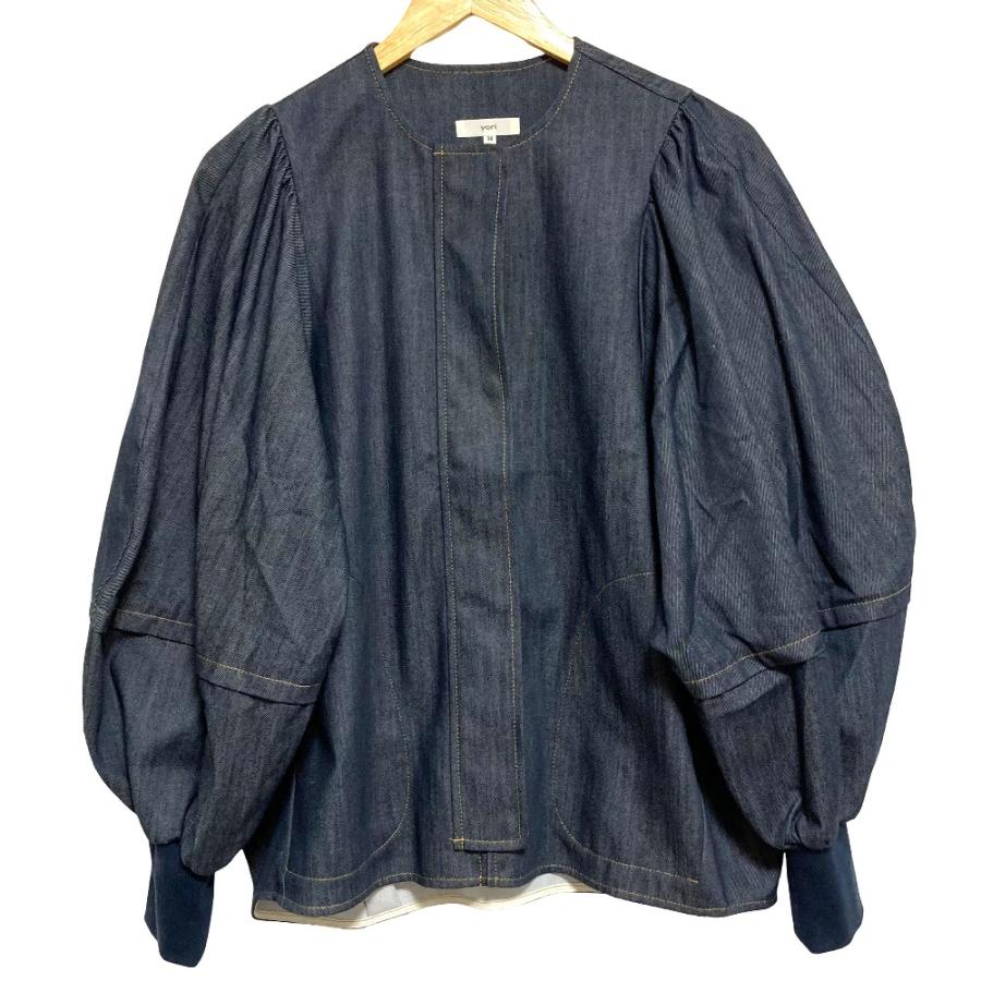 Yori 美品 ヨリ バルーンデニムブルゾン YR2225-041SP-2 サイズ38 