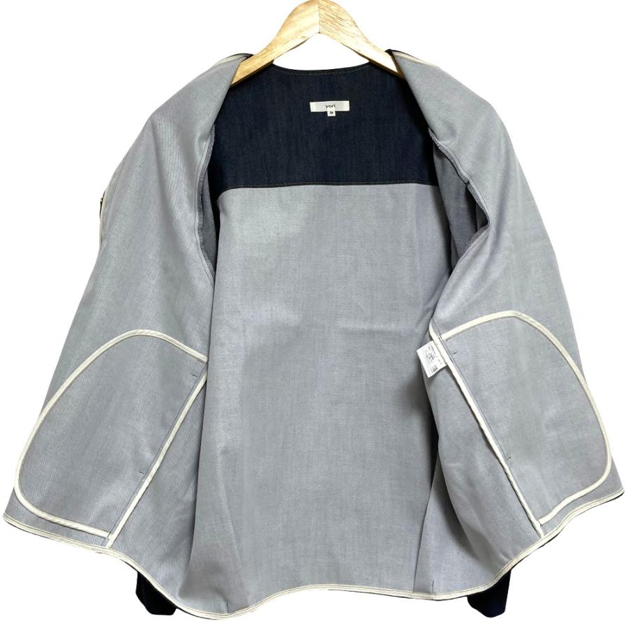 Yori 美品 ヨリ バルーンデニムブルゾン YR2225-041SP-2 サイズ38 