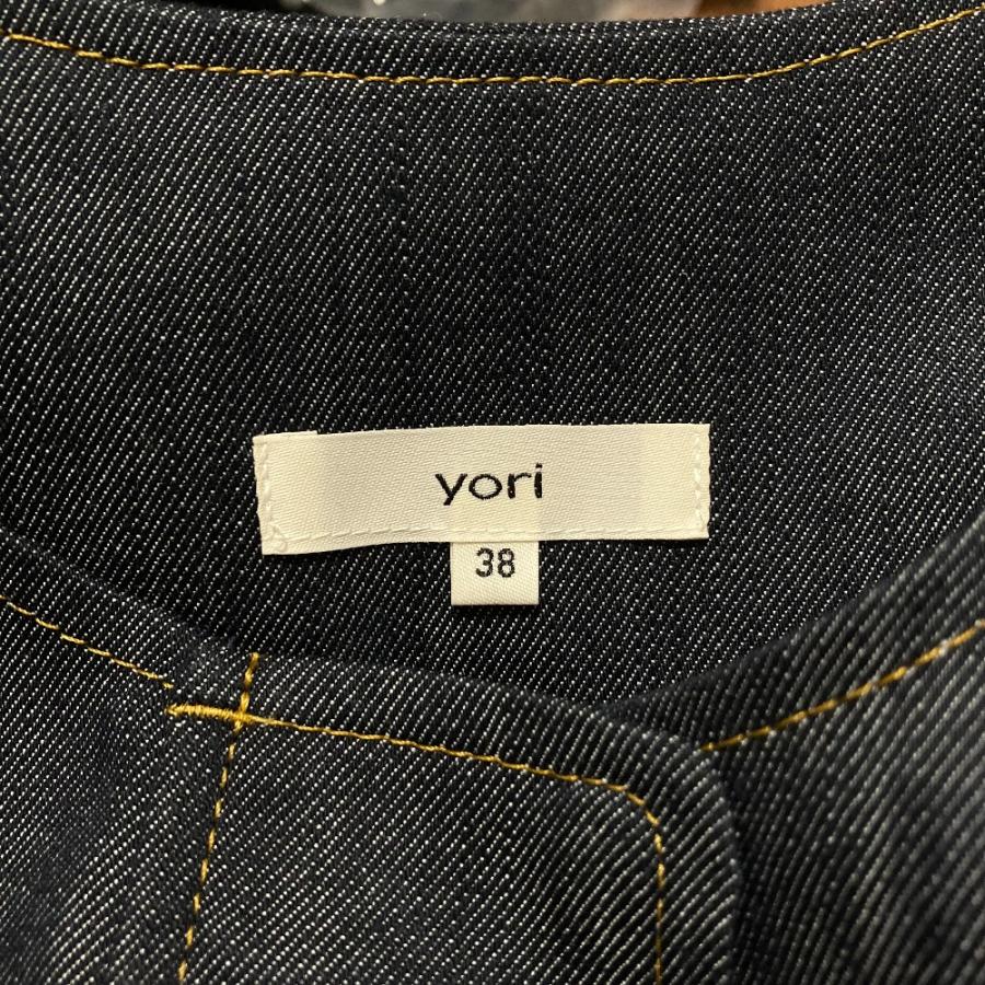 Yori 美品 ヨリ バルーンデニムブルゾン YR2225-041SP-2 サイズ38 