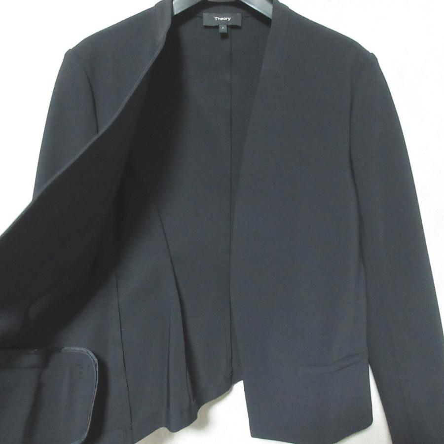 theory（セオリー） 美品 SETTLE ストレッチ ノーカラージャケット