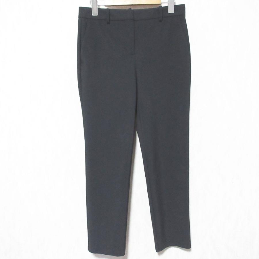 セオリー　セットアップ　ノーカラー　ジャケット　パンツ　ストレッチ　ブラック theory（セオリー） 美品 SETTLE ストレッチ ノーカラージャケット