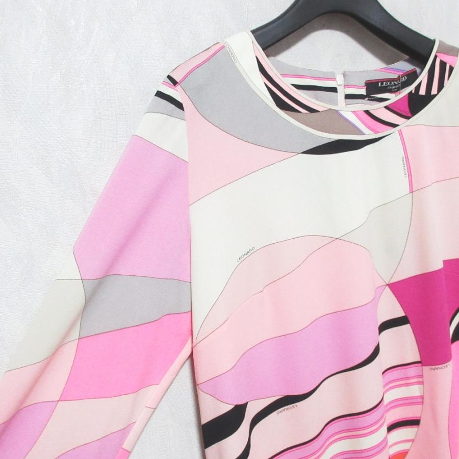 LEONARD FASHION 良品 レオナールファッション カンカン素材 ジオ 