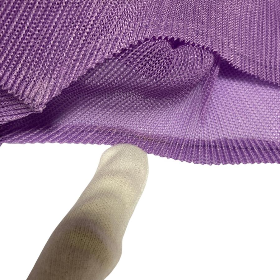 PLEATS PLEASE ISSEY MIYAKE プリーツプリーズ イッセイミヤケ メッシュ シアーカットソー PP01-FK523 サイズ3 パープル レディース 古着 中古 USED PLEATS PLEASE（プリーツ プリーズ） PLEATS PLEASE ISSEY MIYAKE