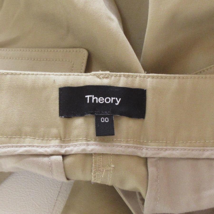 25ss Theory ベージュ ワイドレッグチノパン 00 theory（セオリー） 美品 25SS Theory COTTON CHINO ST CLASSIC PNT