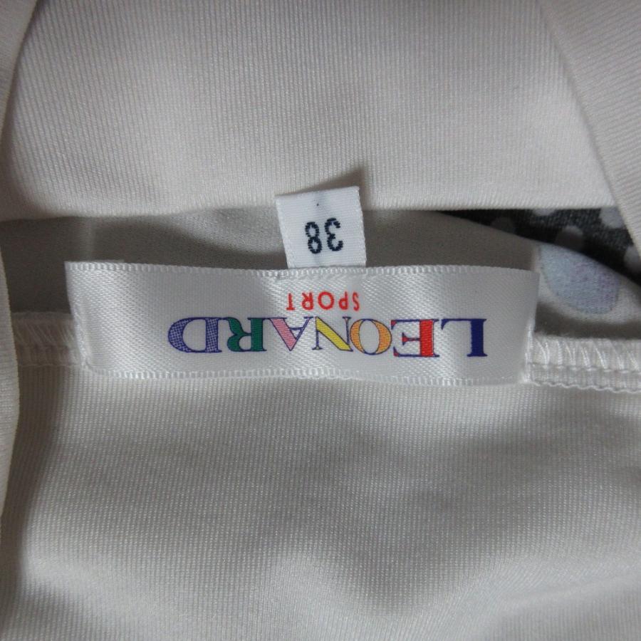 LEONARD SPORT 良品 レオナールスポーツ フラワープリント ハイネック