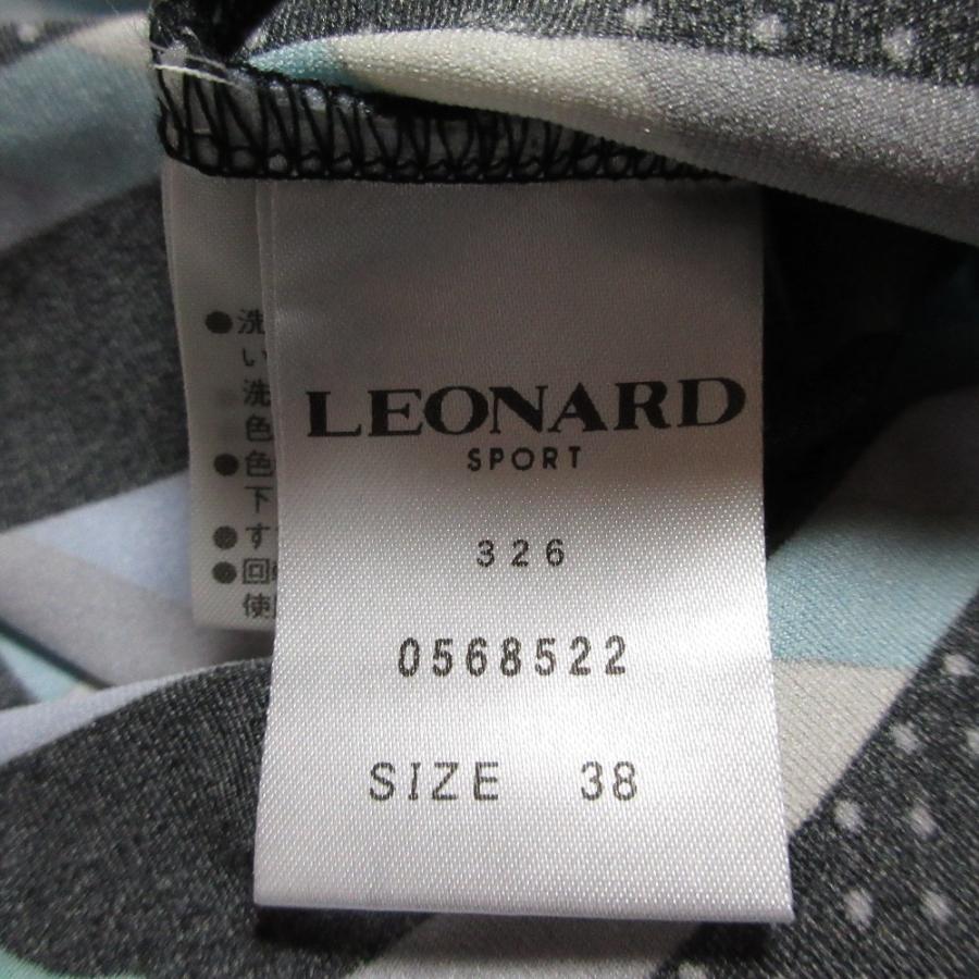 LEONARD SPORT 良品 レオナールスポーツ フラワープリント ハイネック
