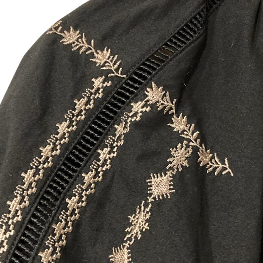CLANE（クラネ） 良品 SMOCK EMBROIDERY ONE PIECE 刺〓 七分袖 ロング