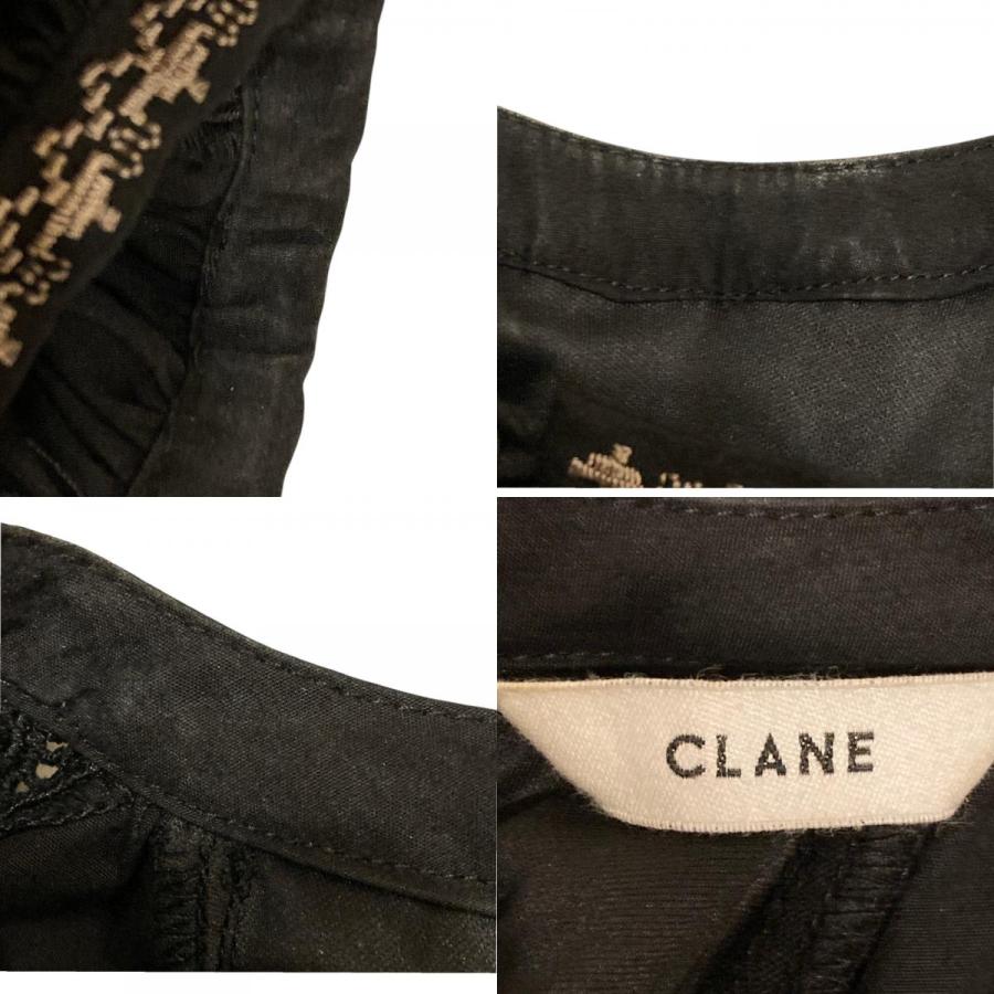 CLANE（クラネ） 良品 SMOCK EMBROIDERY ONE PIECE 刺〓 七分袖 ロング