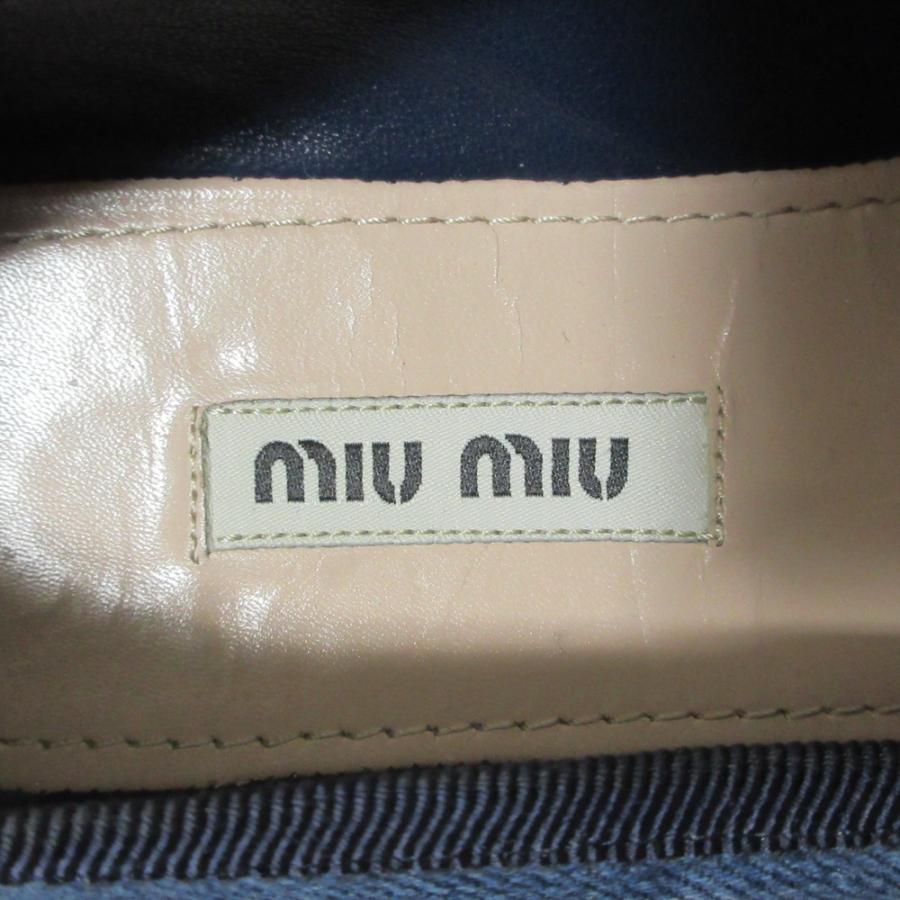 miu miu（ミュウミュウ） 良品 ダメージ加工 メリージェーン デニム