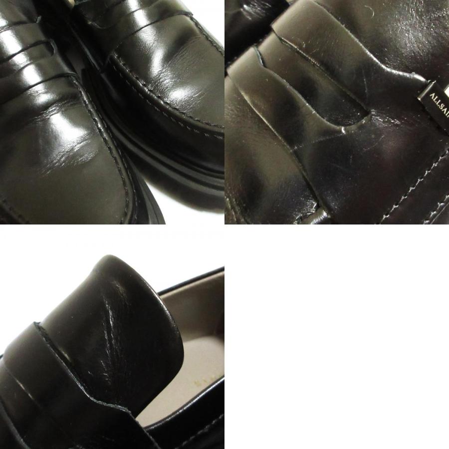 美品 ALLSAINTS オールセインツ LOLA レザー タンクソール コイン 