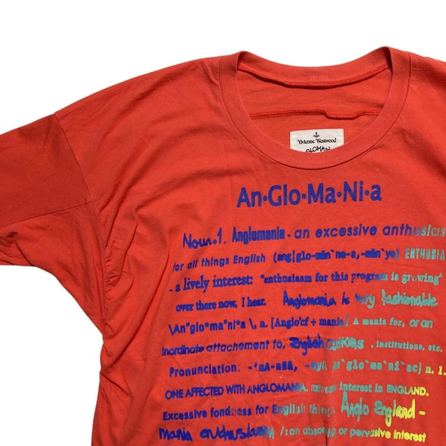 良品 Vivienne Westwood ヴィヴィアンウエストウッド アングロマニア プリント オーバーサイズ Tシャツ サイズ38 オレンジ レディース 古着 中古 USED Vivienne Westwood（ヴィヴィアンウエストウッド） 良品 アングロ