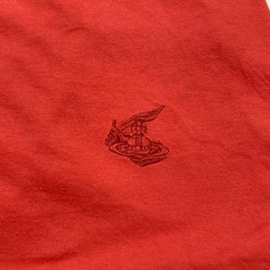 良品 Vivienne Westwood ヴィヴィアンウエストウッド アングロマニア プリント オーバーサイズ Tシャツ サイズ38 オレンジ レディース 古着 中古 USED Vivienne Westwood（ヴィヴィアンウエストウッド） 良品 アングロ