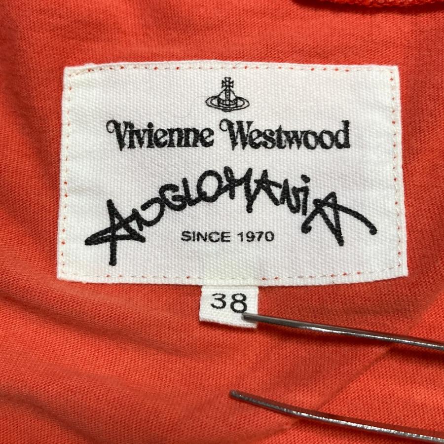 良品 Vivienne Westwood ヴィヴィアンウエストウッド アングロマニア プリント オーバーサイズ Tシャツ サイズ38 オレンジ レディース 古着 中古 USED Vivienne Westwood（ヴィヴィアンウエストウッド） 良品 アングロ