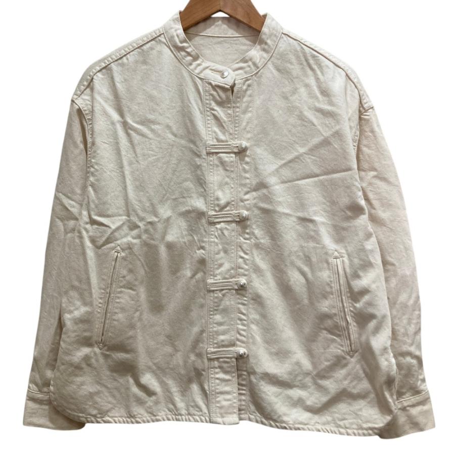 PLAIN PEOPLE 美品 プレインピープル デニムバンドカラーブルゾン 