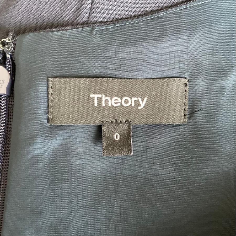 theory（セオリー） 美品 TAILOR NURIANA.L 半袖 ワンピース サイズ0 