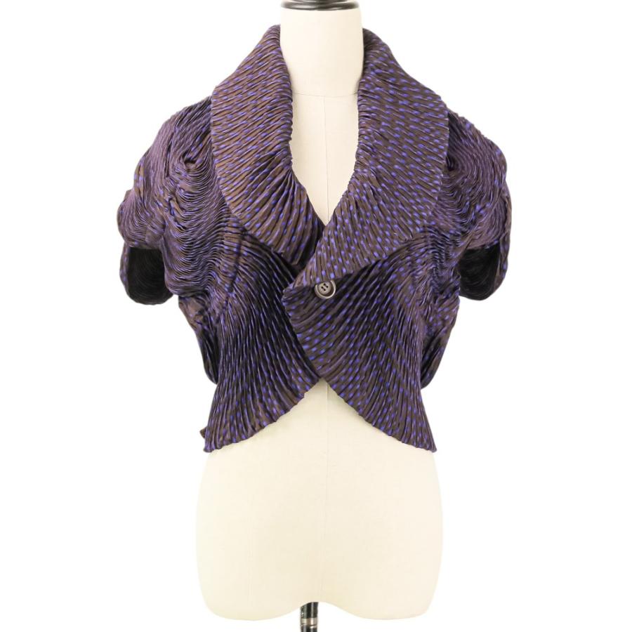 issey miyake 長袖 ２ スチームストレッチ ネイビー 秋冬 ISSEY MIYAKE（イッセイミヤケ） 美品 スチーム ストレッチ ジャケット