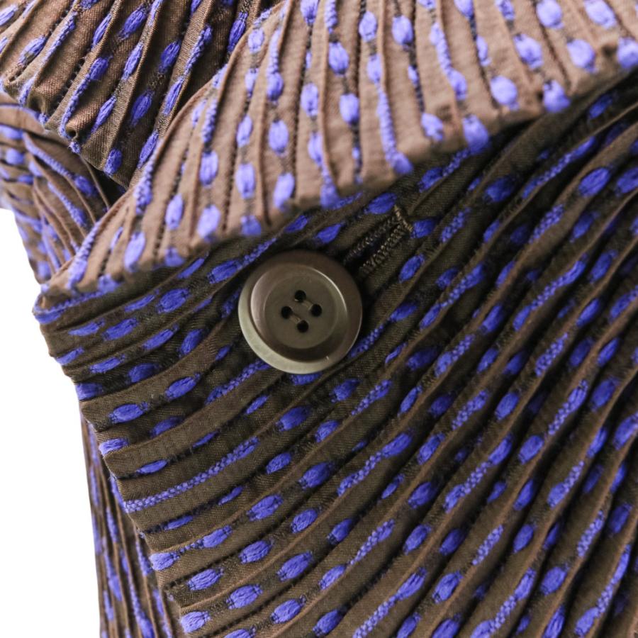 issey miyake 長袖 ２ スチームストレッチ ネイビー 秋冬 ISSEY MIYAKE（イッセイミヤケ） 美品 スチーム ストレッチ ジャケット