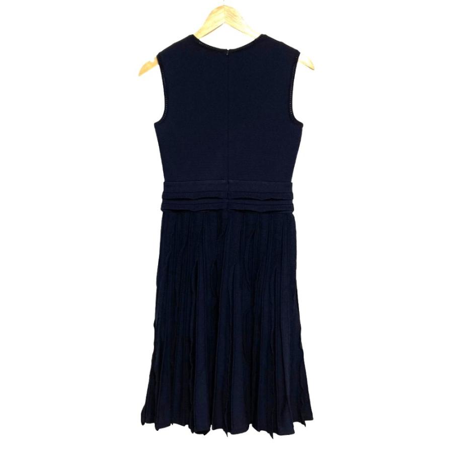 『美品』FOXEY フォクシー カシミヤ100% ノースリーブ　ワンピース 38 FOXEY（フォクシー） 美品 ノースリーブ ニットドレス ワンピース