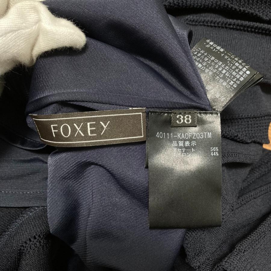 FOXEY（フォクシー） 美品 ノースリーブ ニットドレス ワンピース