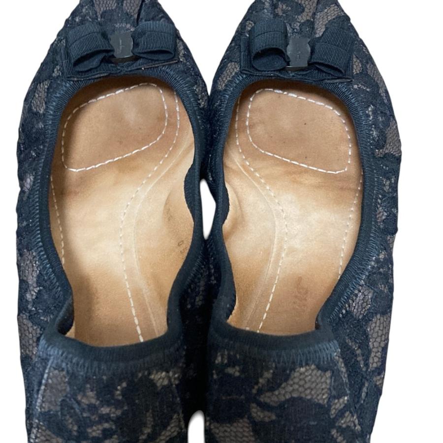 ✨希少✨サルヴァトーレ フェラガモ ヴァラリボン レース バレエシューズ 8.5 良品 Salvatore Ferragamo サルヴァトーレフェラガモ ヴァラリボン