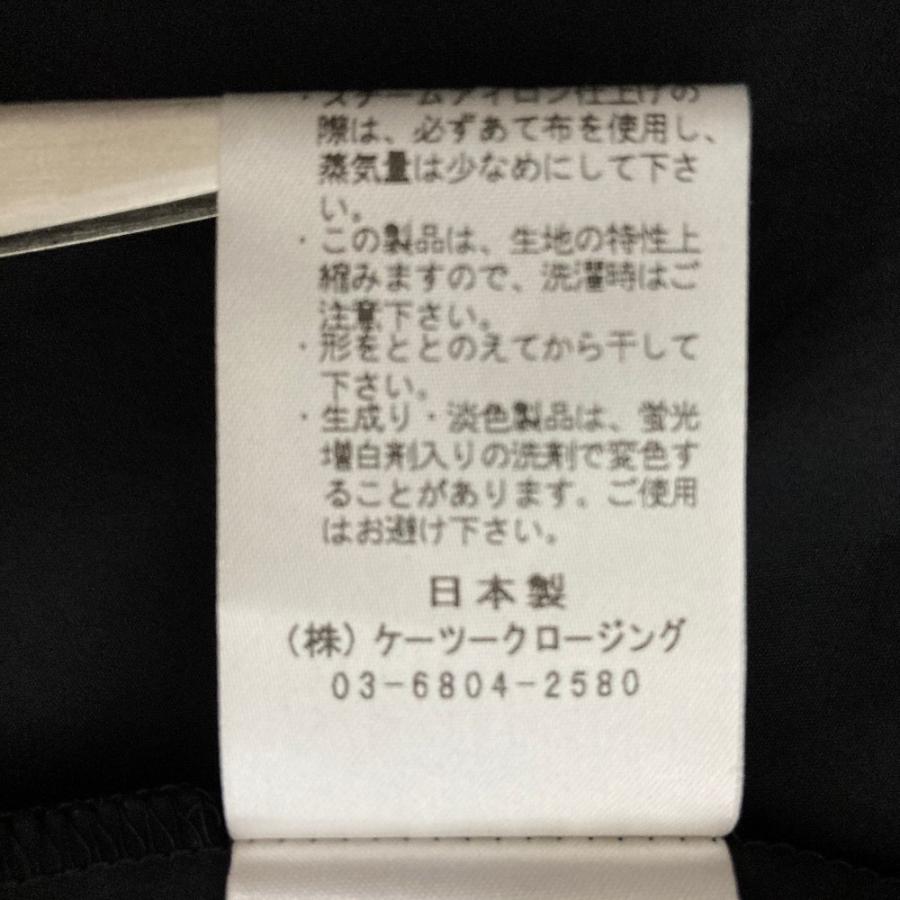 Yori 美品 ヨリ ケープフリルブラウス YR2221-066SM サイズ36 ブラック