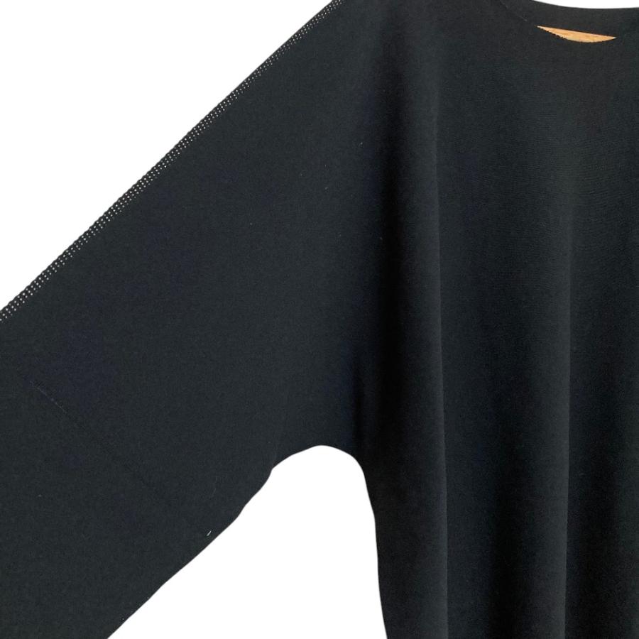 美品 me ISSEY MIYAKE ミーイッセイミヤケ  A-POC INSIDE ワイドカットソー チュニック mi92kt281 ブラック レディース 古着 中古 USED me ISSEY MIYAKE 美品 ミーイッセイミヤケ A-POC INSIDE ワイド