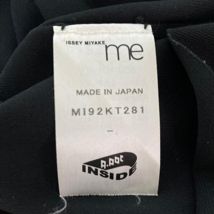 美品 me ISSEY MIYAKE ミーイッセイミヤケ  A-POC INSIDE ワイドカットソー チュニック mi92kt281 ブラック レディース 古着 中古 USED me ISSEY MIYAKE 美品 ミーイッセイミヤケ A-POC INSIDE ワイド